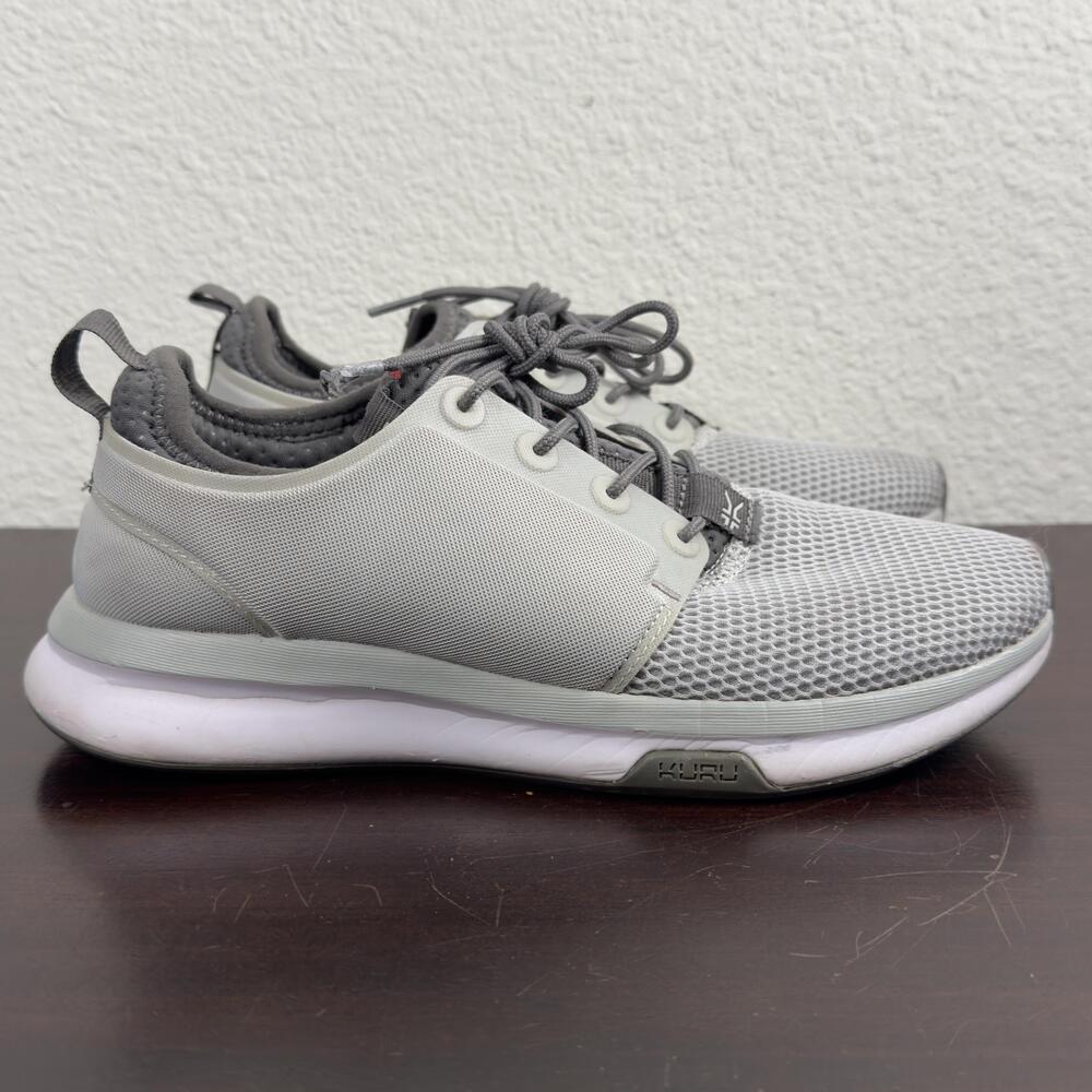 KURU Shoes Womens Size 7.5 Gray Mesh Athletic Sneakers KURUCLOUD Walking Running